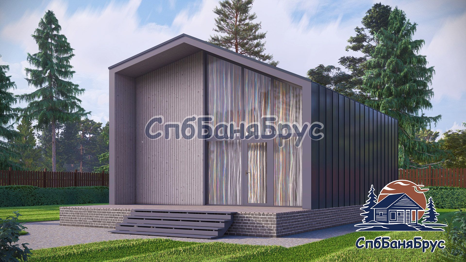Дом из бруса БД-13 Барн