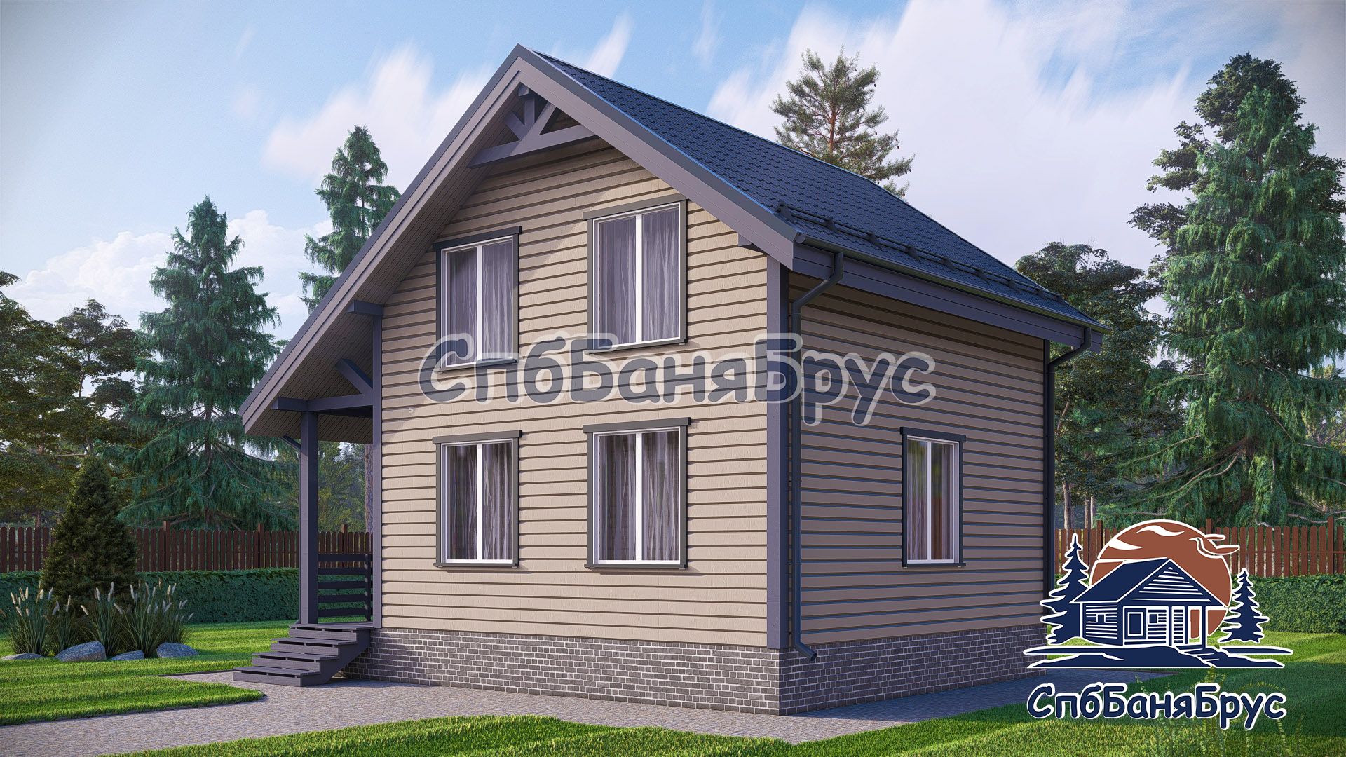 Дом из бруса БД-05