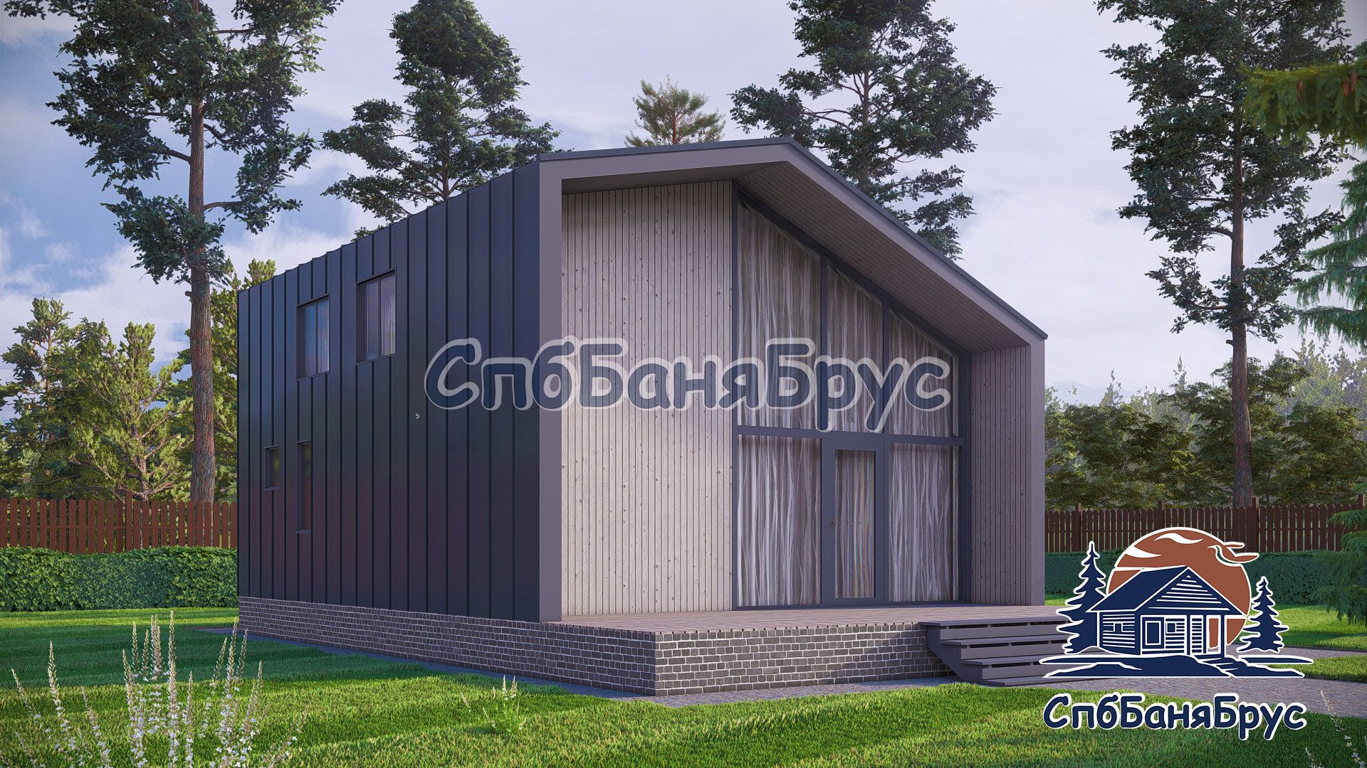 Дом из бруса БД-13 Барн