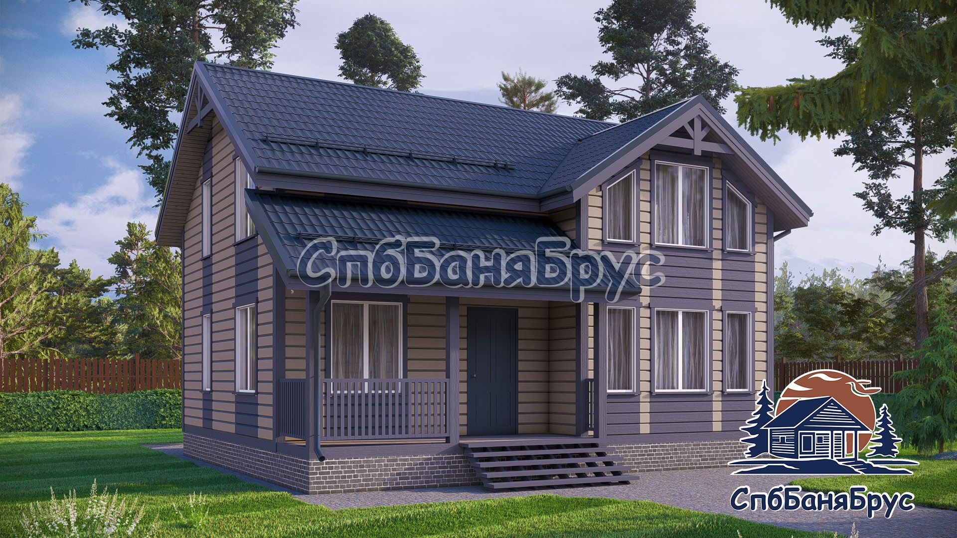 Дом из бруса БД-02
