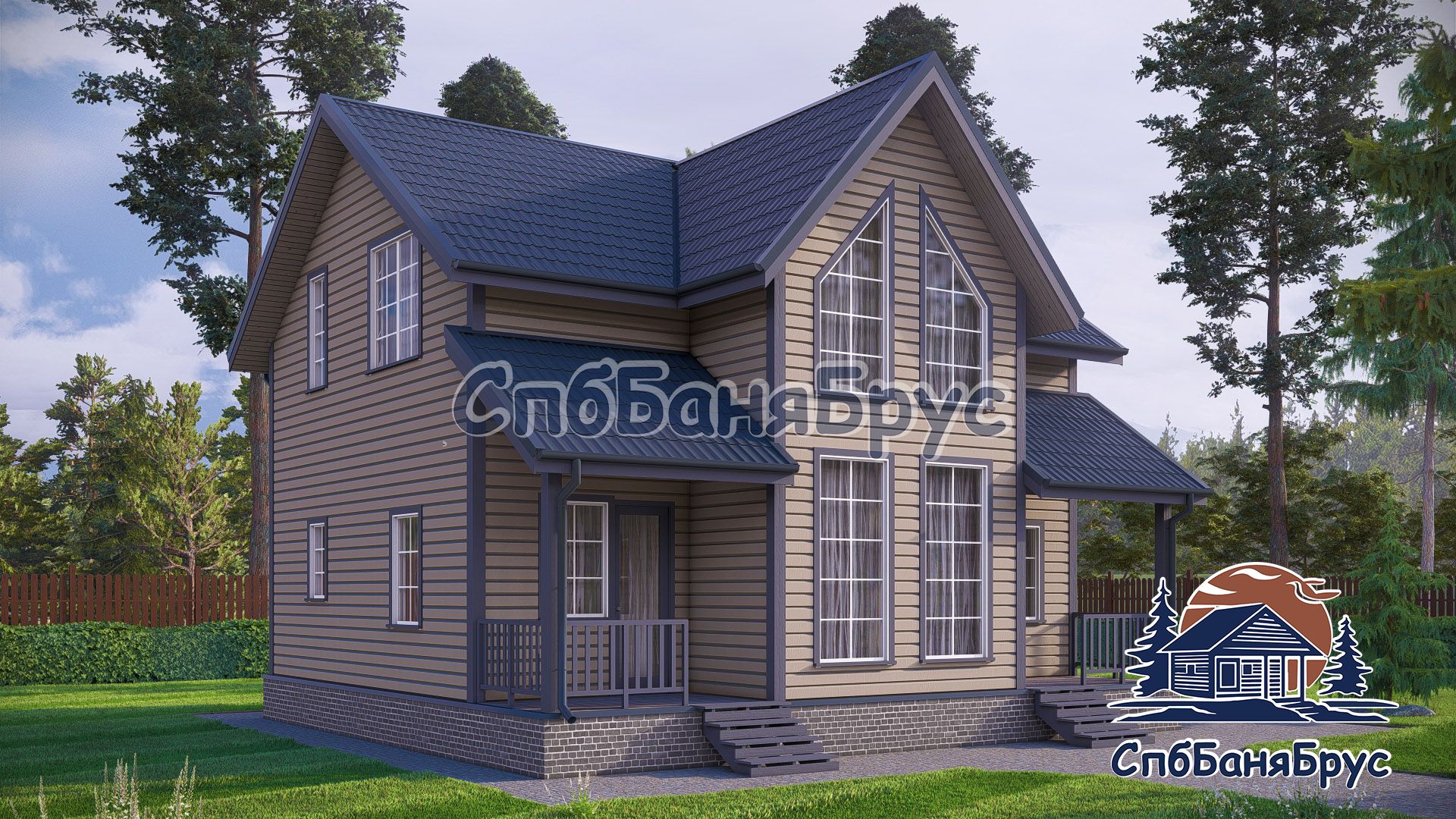Дом из бруса БД-09