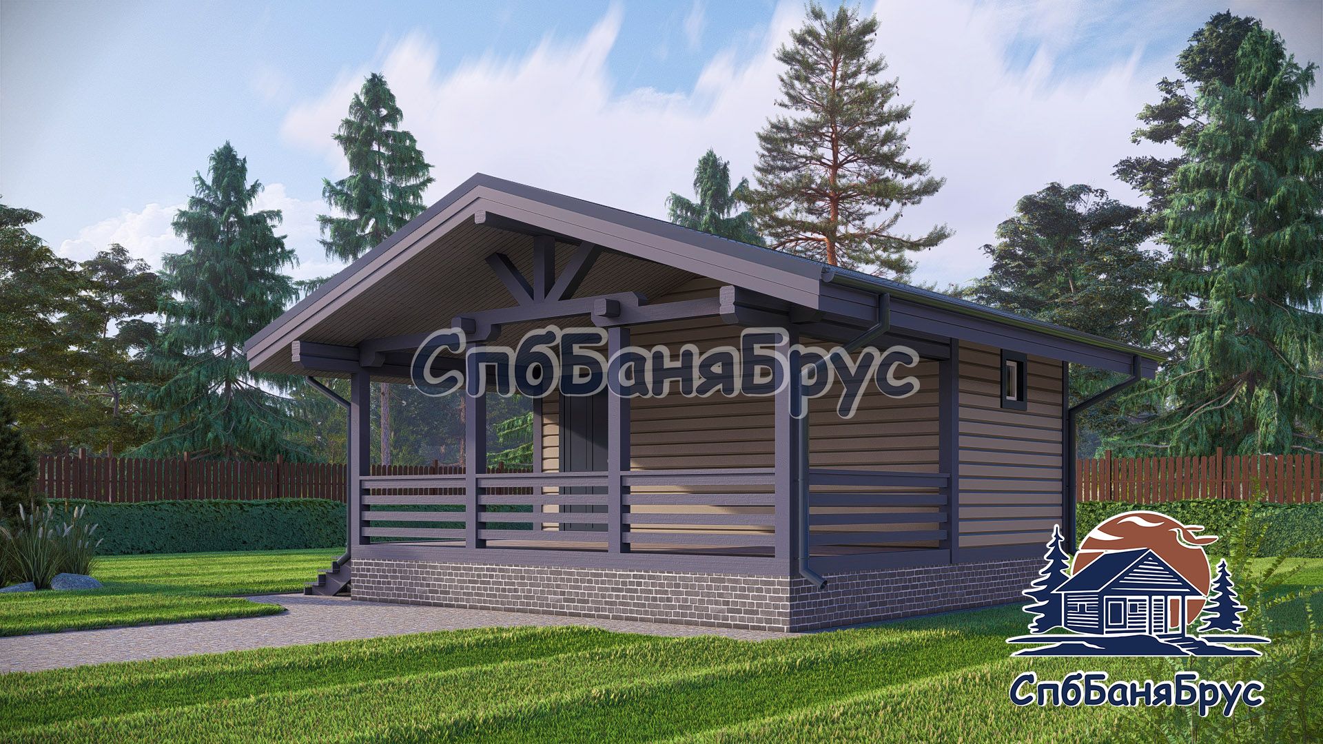 Баня из бруса ББ-04