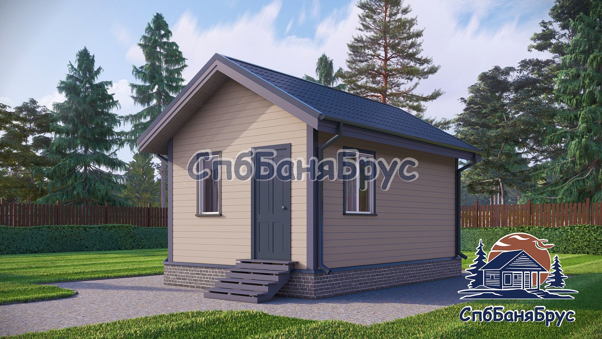 Баня из бруса ББ-03