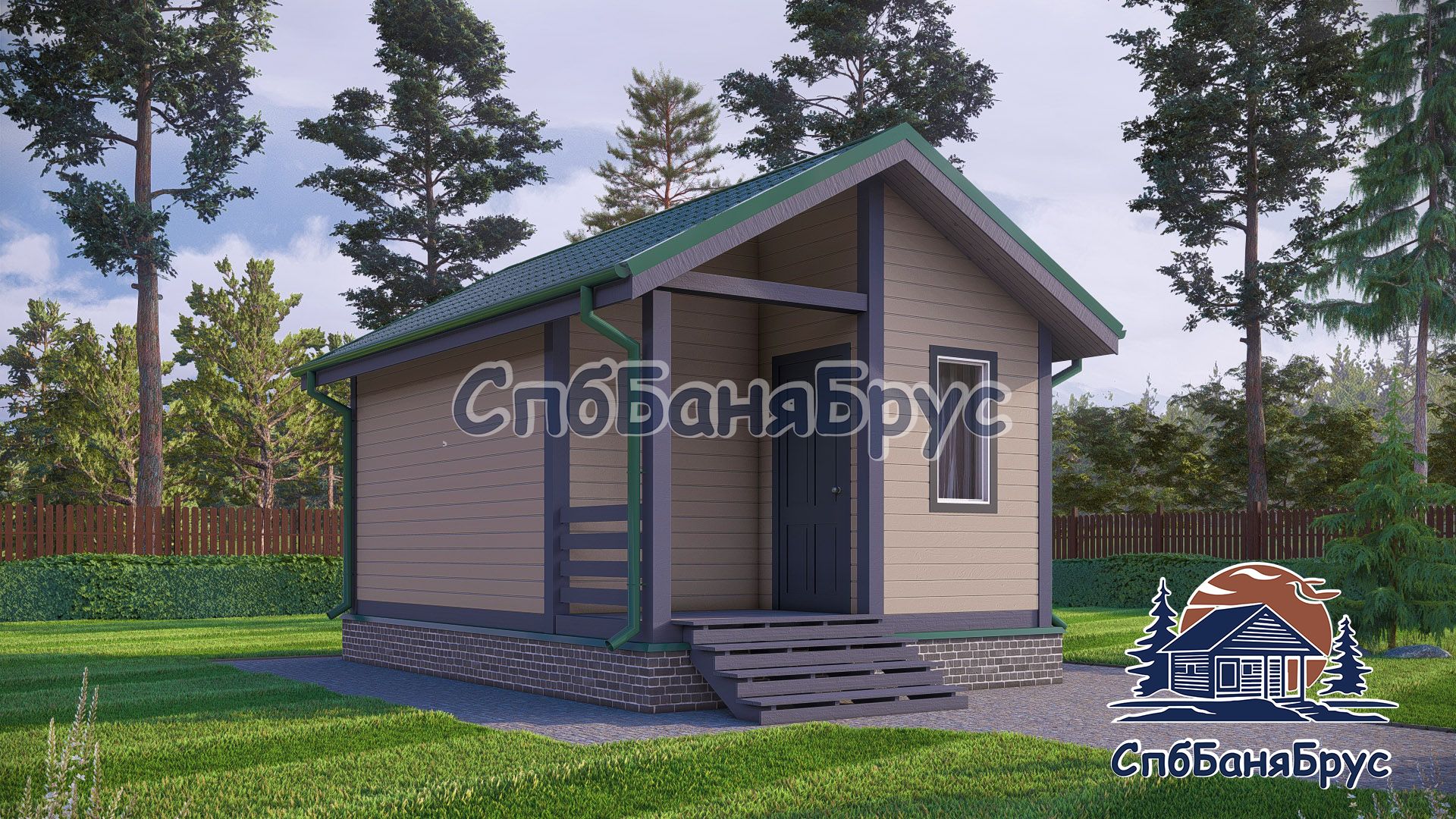 Баня из бруса ББ-09