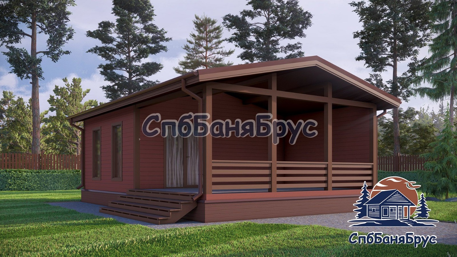 Баня из бруса ББ-05