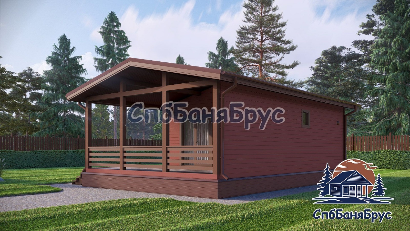 Баня из бруса ББ-05